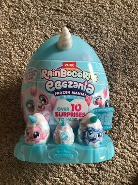 ZURU Rainbocorns Eggzania Frozen Mania Collectible SURPRISE PLUSH TOY New